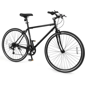 26 6-Speed All-Terrain Mountain Bike with Dual Brakes and Adjustable Seat for Men, Women, and Teens