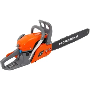 Gasoline Chainsaw, 20/22Inch Gas Powered Chainsaw with Single Cylinder Engine, 58CC/60CC Handle Petrol Gasoline Chain Saw for Cutting Wood, Outdoor Gas Chainsaw for Garden Farm Home (20Inch 58CC)