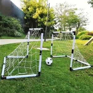 1 Set Of Portable Pop-Up Soccer Goals, Dribbling And Air Pumps, Youth Training Equipment, Soccer Targets, Soccer Goal Practice E
